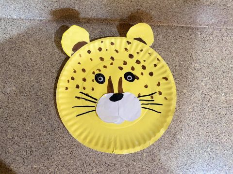 Cheetah Craft Out Of Paper Plates - The Peaceful Nest