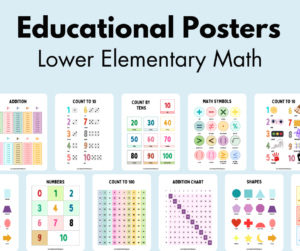 educational posters lower elementary math