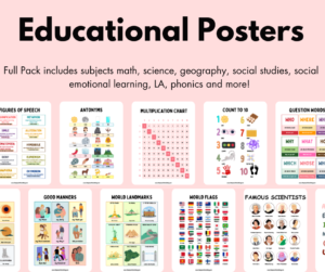 educational posters full pack